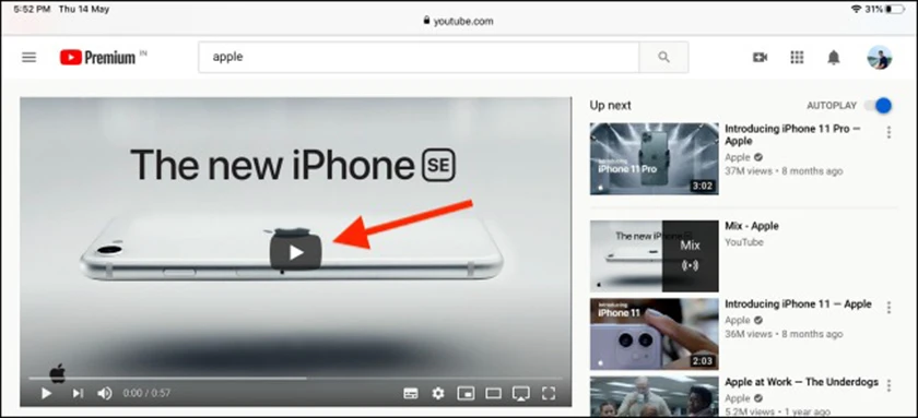 Cách sử dụng Picture in Picture Youtube trên iPad