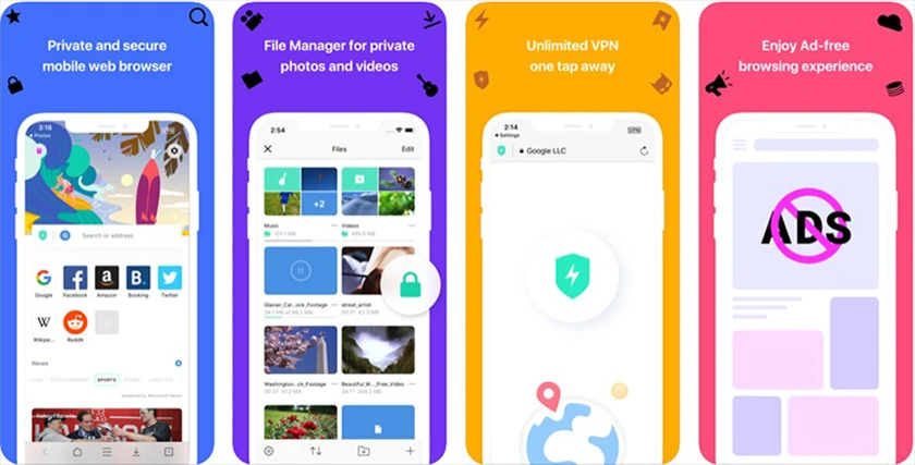 Aloha Browser: private VPN TOR - trình duyệt web cho iphone