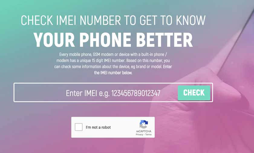 IMEI.info - Website check imei iPhone chính xác nhất