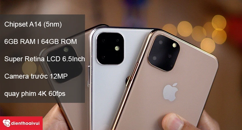 iPhone 12 – Chipset A14 (5nm) mạnh mẽ, camera trước 12MP nâng cấp lớn