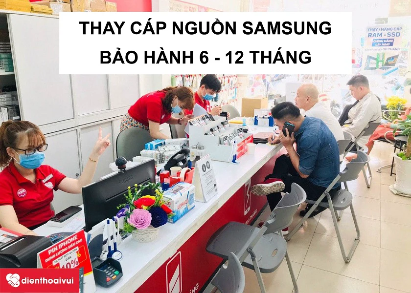 Thay dây nguồn điện thoại Samsung giá bao nhiêu? Thay Ở đâu chất lượng tại TPHCM, Hà Nội? 