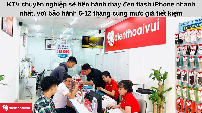 Địa điểm thay đèn flash cho iPhone chất lượng và giá rẻ tại TP. Hồ Chí Minh, Hà Nội