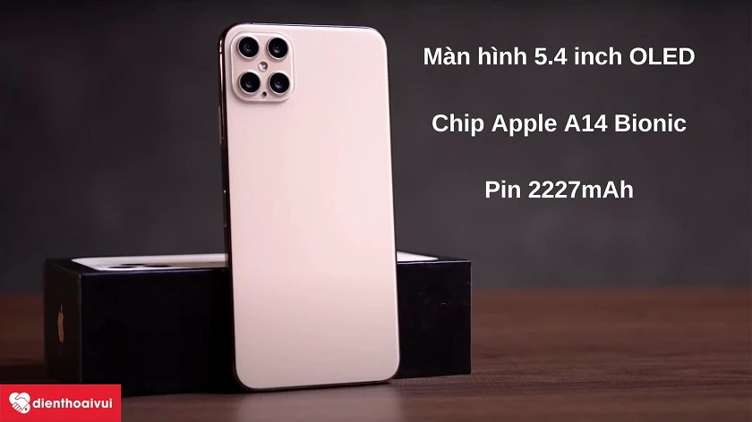 Điện thoại iPhone 12 - Màn hình OLED 5.4 inch, camera kép 