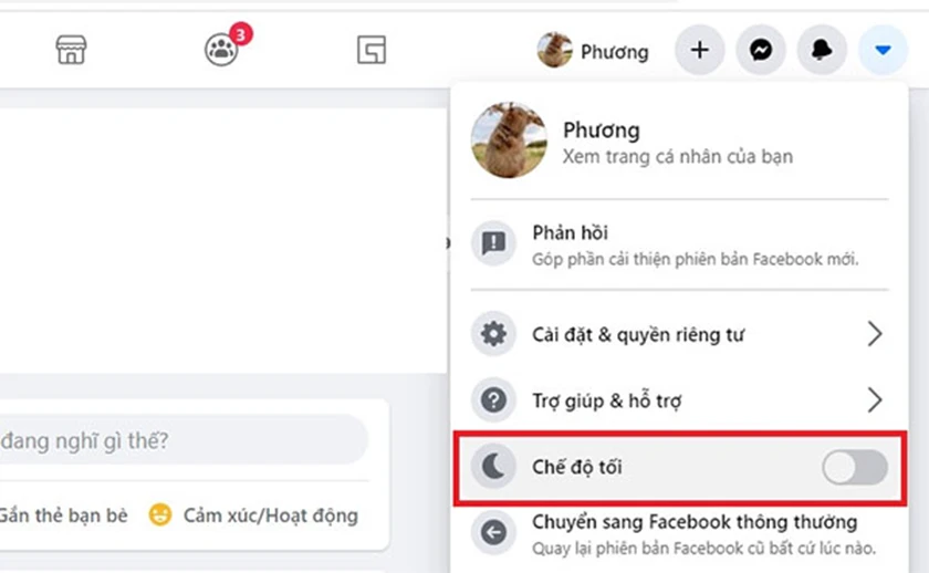 Cài đặt tại tài khoản