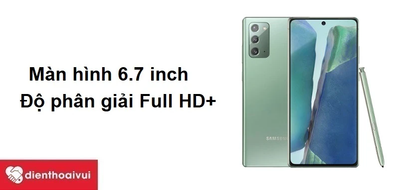 Màn hình 6.7 inch Super AMOLED, độ phân giải Full HD+