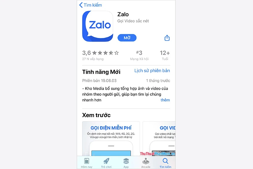 cách tải zalo bằng điện thoại
