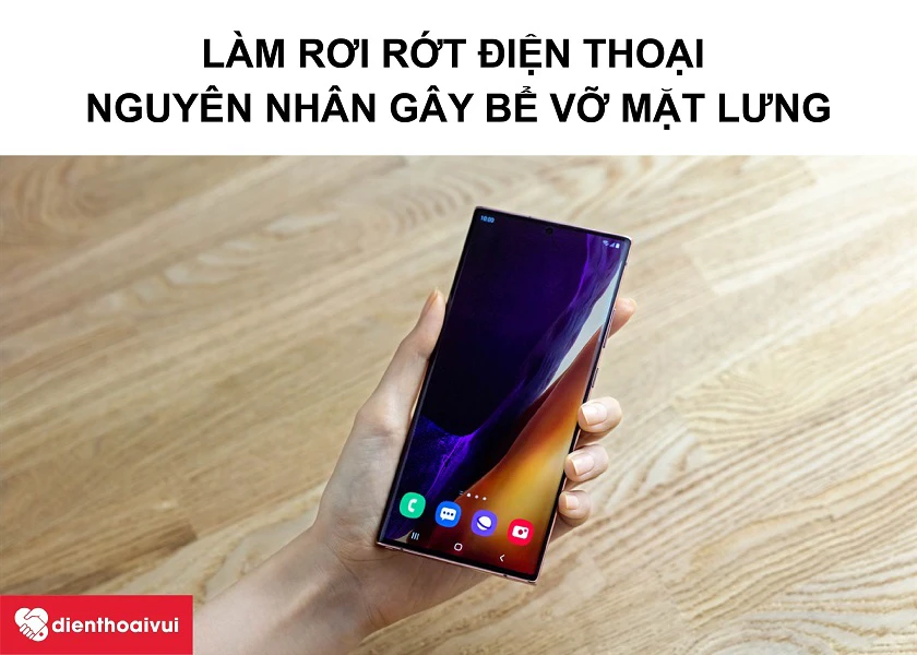 Làm rơi rớt chiếc Samsung Galaxy Note 20 Ultra