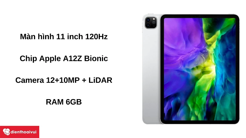 Máy tính bảng iPad Pro 11 2020 - Màn hình 11 inch 120Hz