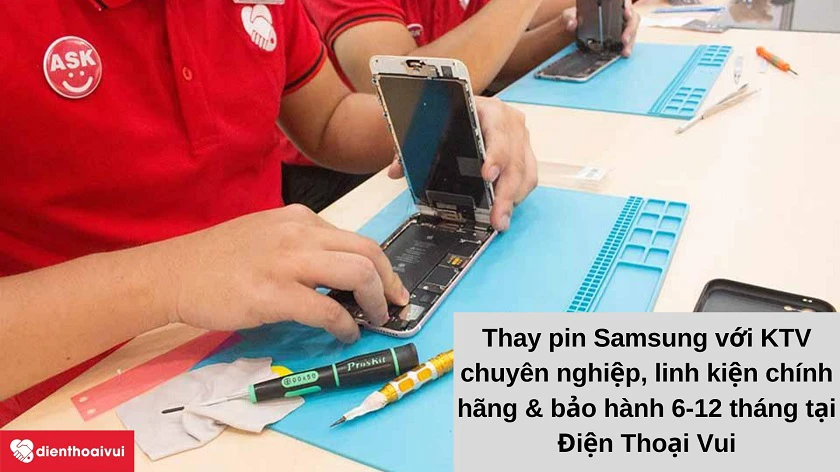 Thay pin Samsung tại Điện Thoại Vui