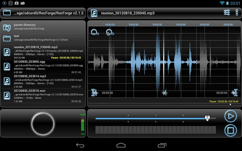 Phần mềm thu âm máy tính Audio Recorder Pro