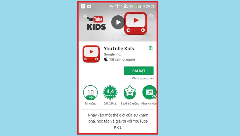 Cài đặt Youtube trẻ em qua VPN