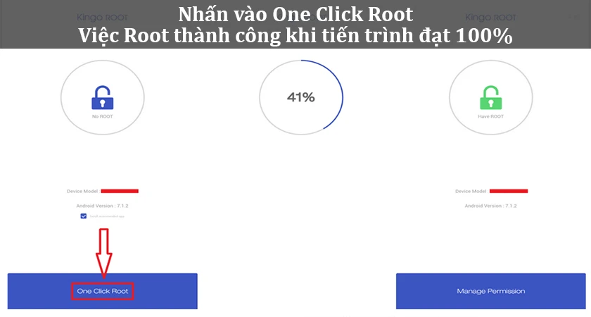 ta chọn One Click Root