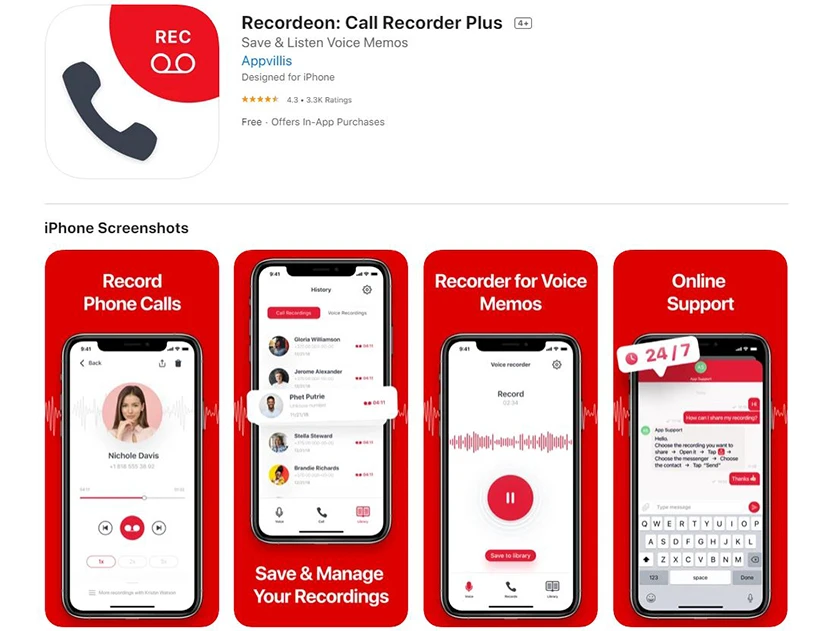 Phần mềm ghi âm cuộc gọi Call Recorder Plus