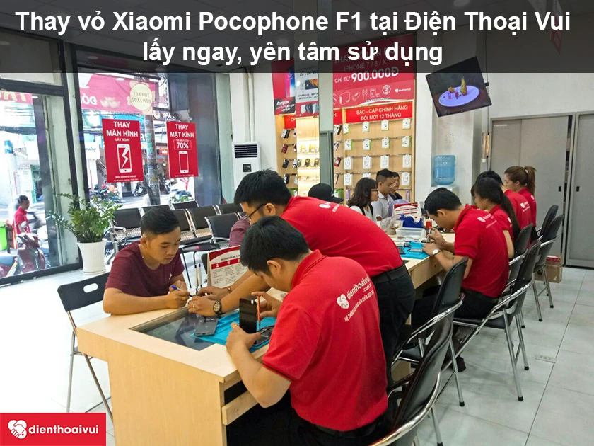 Thay vỏ Xiaomi Pocophone F1 giá rẻ