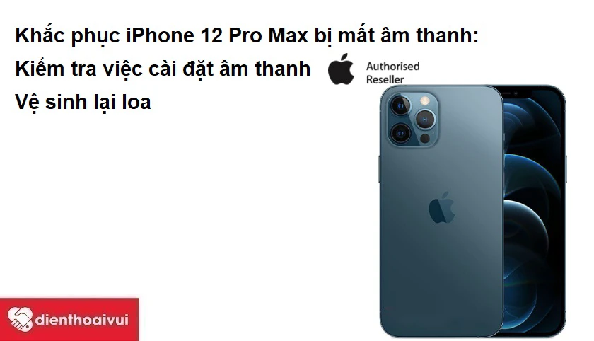 Khắc phục iPhone 12 Pro Max bị mất âm thanh