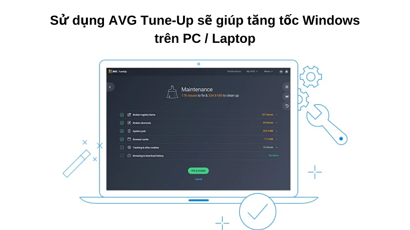 AVG Tune-Up Utility - phần mềm tăng tốc máy tính