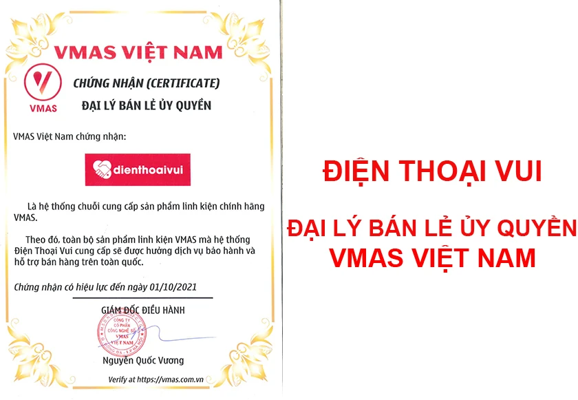 Điện Thoại Vui – Đại lý ủy quyền chính hãng của Vmas tại Việt Nam