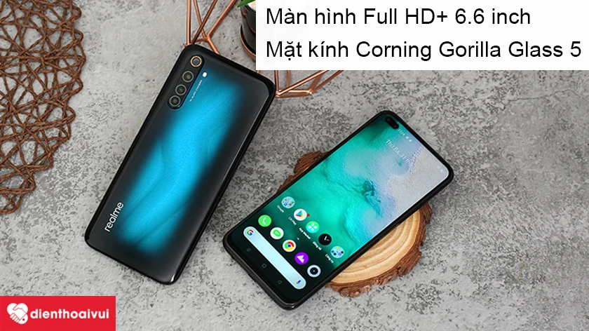 Realme 6 Pro – Màn hình 6.6 inch với mặt kính Corning Gorilla Glass 5 bền bỉ