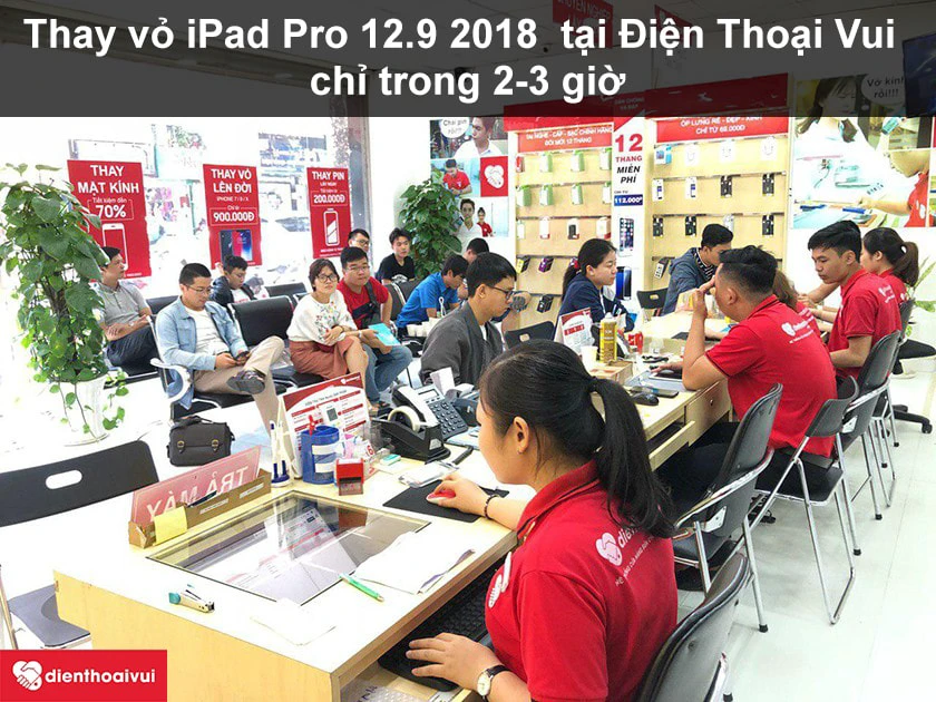 Dịch vụ thay vỏ iPad Pro 12.9 2018 chính hãng, uy tín tại Điện Thoại Vui