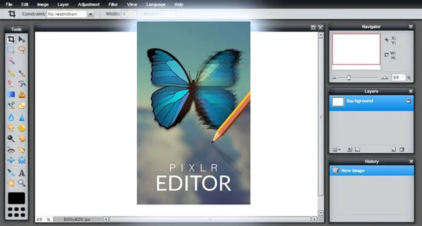 phần mềm chỉnh sửa ảnh trên máy tính Photoshop Online