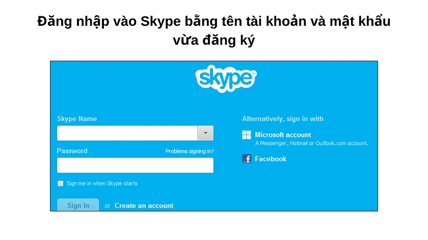 Cách đăng nhập vào Skype trên điện thoại và máy tính