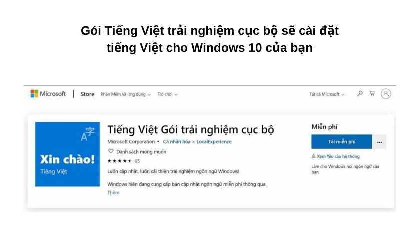 Cài tiếng Việt cho Win 10 (Windows 10 bản 1809 & 1903)