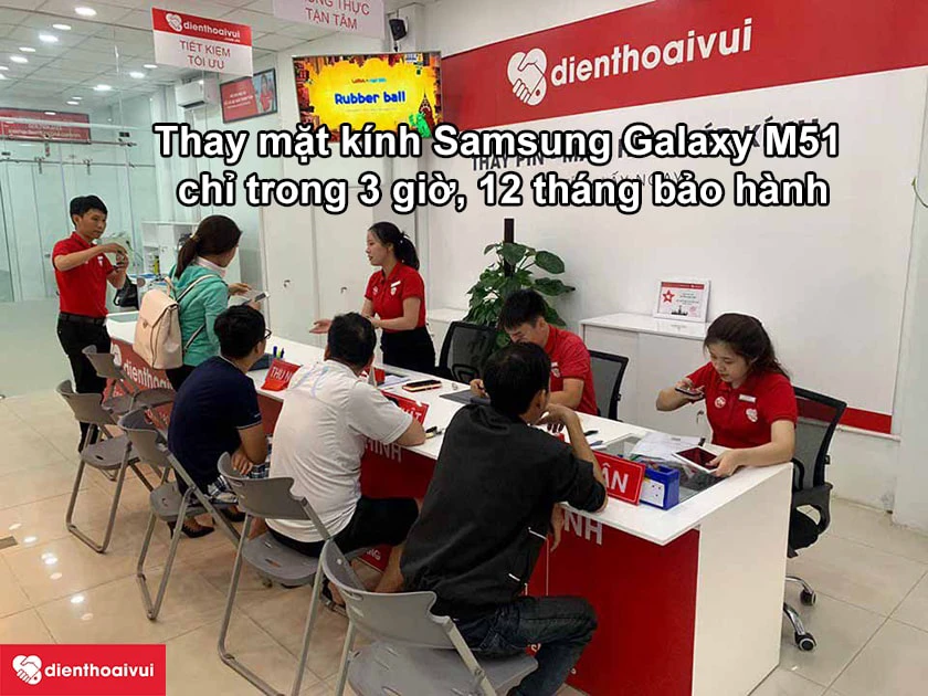 Dịch vụ thay mặt kính Samsung Galaxy M51 chất lượng cao, giá rẻ tại Điện Thoại Vui