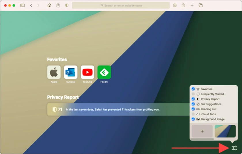 macbook m1 hỗ trợ tùy chỉnh được Safari