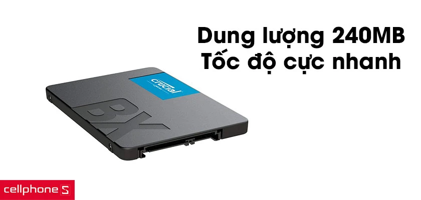 Thay ổ cứng SSD CRUCIAL BX500 240GB SATA 3 giá rẻ, chính hãng, uy tín tại TP.HCM và Hà Nội