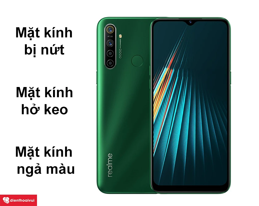 Dấu hiệu cần thay mặt kính Realme 5i