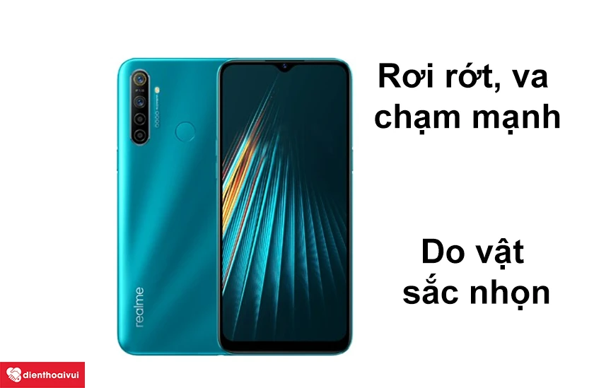 Nguyên nhân gây hỏng mặt kính Realme 5i