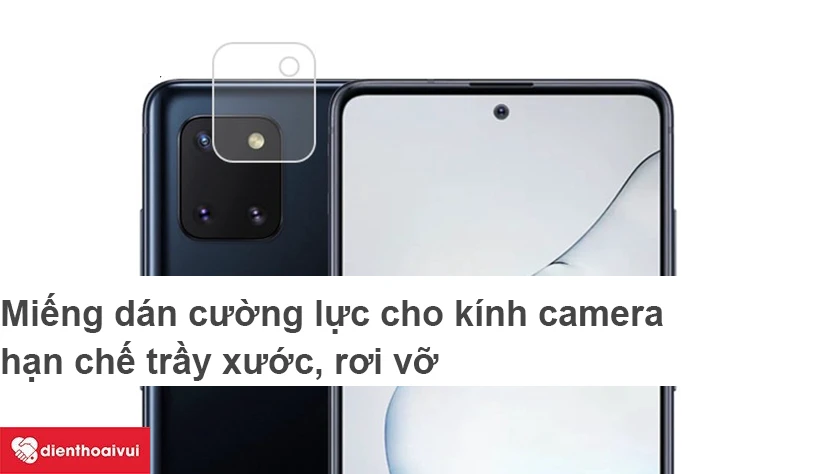 Cách bảo vệ mặt kính camera Samsung Galaxy Note 10 Lite