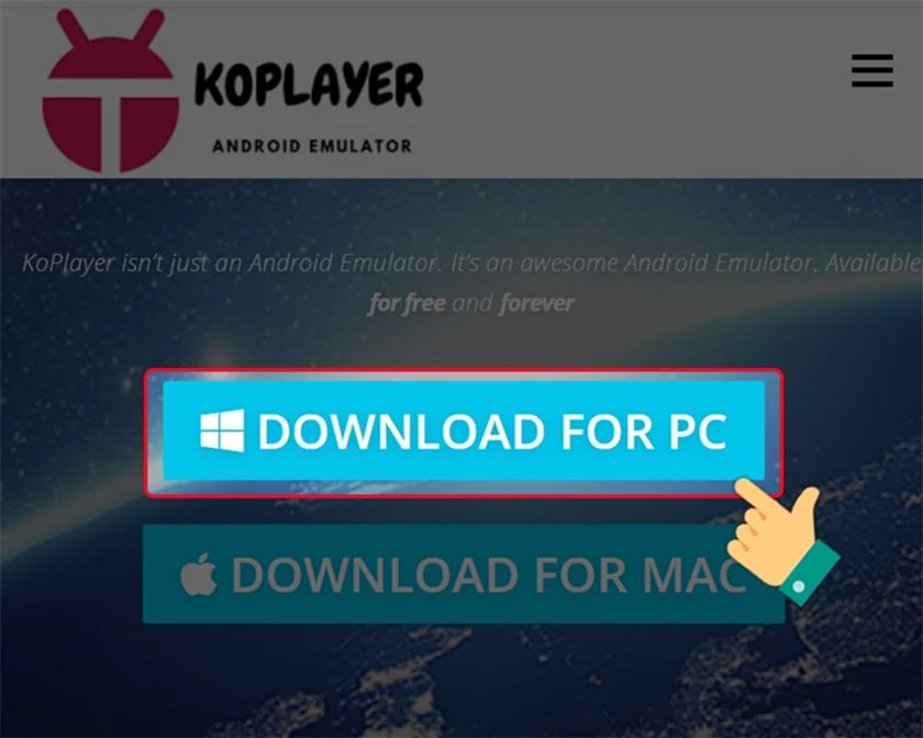Phần mềm giả lập android nhẹ cho máy yếu - KOPlayer