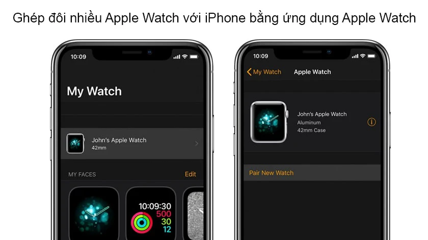Hướng dẫn cách kết nối, ghép nối apple watch với điện thoại iphone mới - kết nối nhiều apple watch