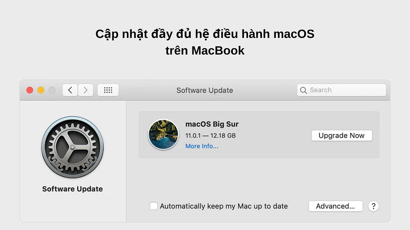 Cập nhật driver và hệ điều hành macOS khi macbook không nhận usb boot