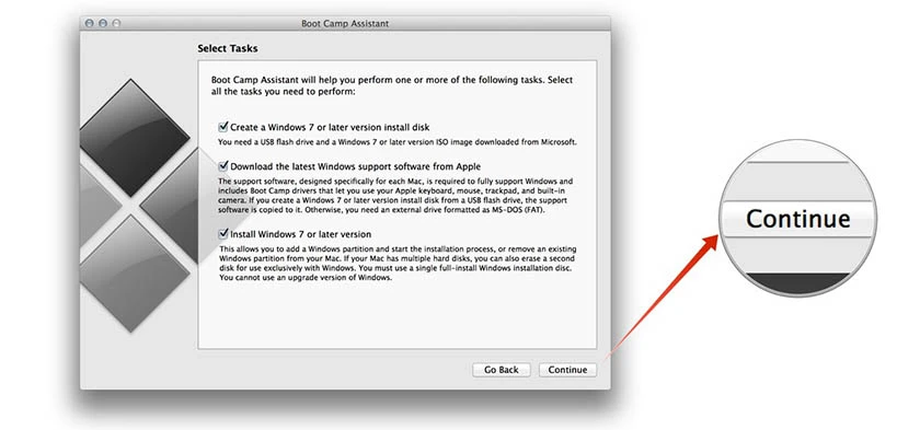 Hướng dẫn cài windows 10 cho Macbook Air thông qua Bootcamp