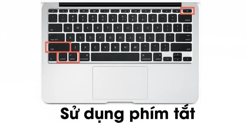 Cách 1: Sử dụng tổ hợp phím tắt trên MacBook để khắc phục lỗi
