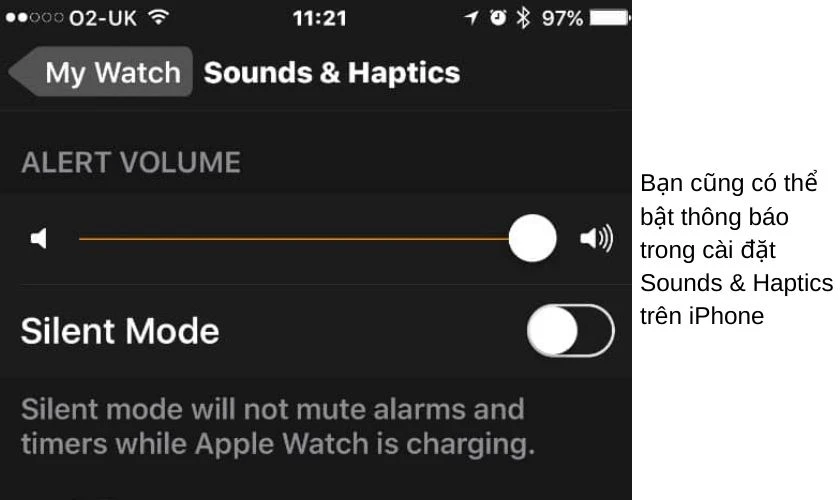 Bật thông báo trên Apple Watch