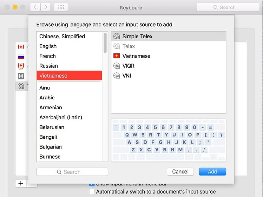 Hướng dẫn cách sử dụng gõ chữ tiếng Việt trên Macbook Air / Pro