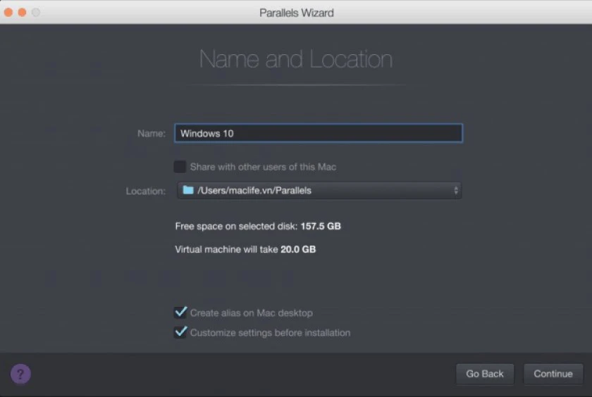 Hướng dẫn download window 10 cho Mac bằng Parallels