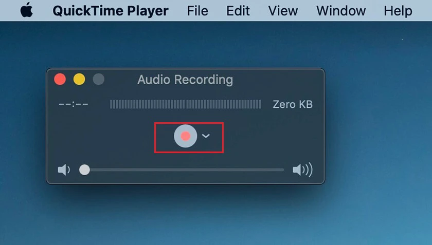 cách Ghi âm trên Macbook bằng phần mềm QuickTime Player