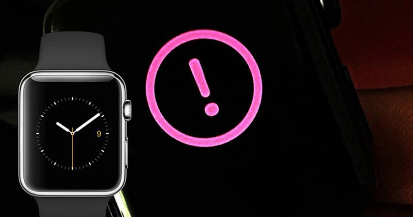 Lỗi Apple Watch hiện chấm than đỏ
