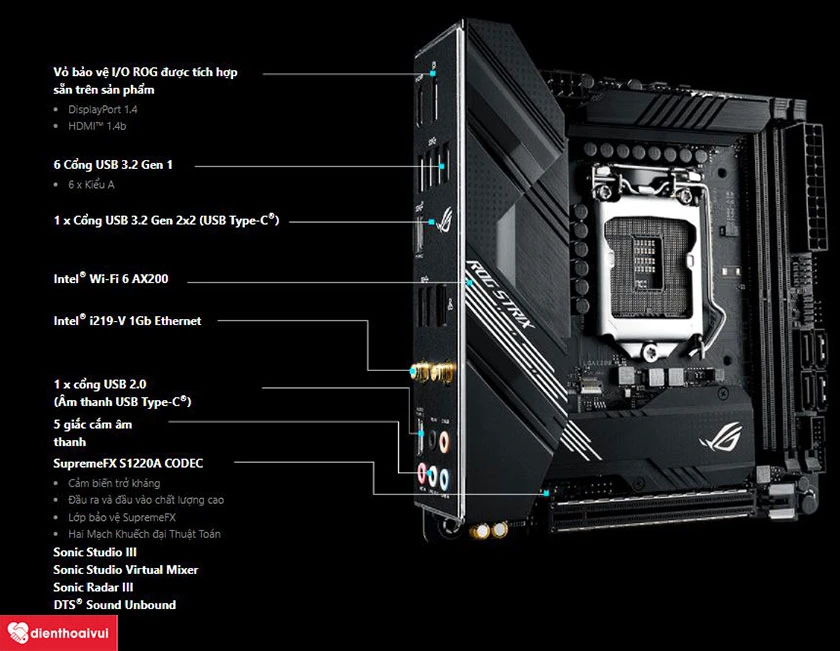 Mainboard Asus ROG Strix B460-I Gaming