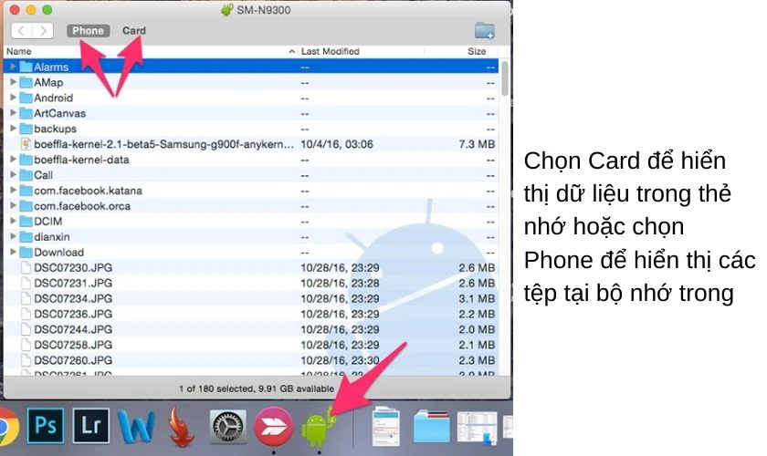 cách kết nối Android với Macbook bằng ứng dụng Android File Transfer