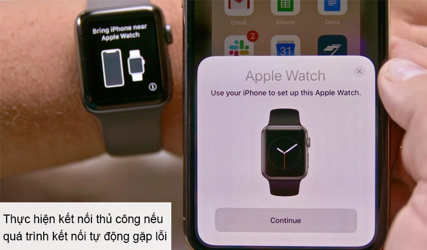 hướng dẫn cách sử dụng apple watch - kết nối thủ công