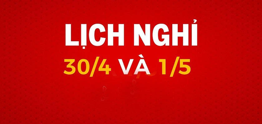 Thông báo lịch nghỉ