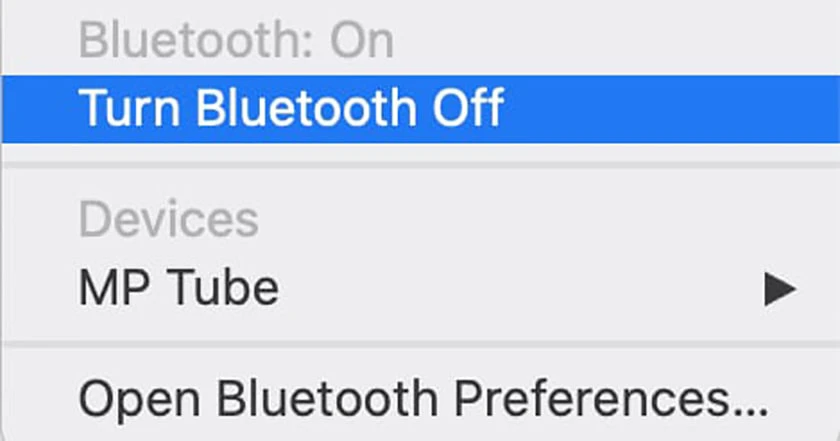 bật bluetooth trên macbook Air / Pro khi không kết nối được 