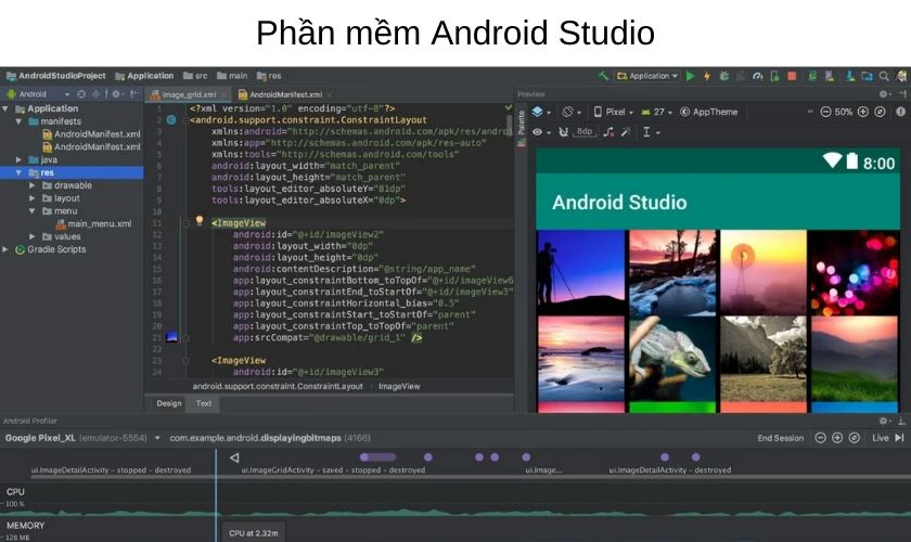 Phần mềm Android Studio - giả lập Android trên Macbook