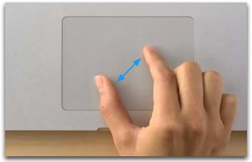 cách sử dụng touchpad trên macbook với zoom in, zoom out