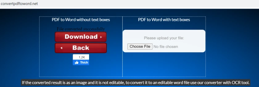 Cách chuyển file pdf sang word bằng convertpdftoword
